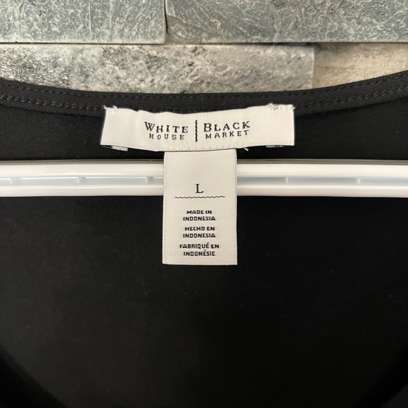 WHBM black blouse - Picture 2 of 3